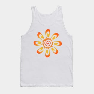 Abstract Sun flower Tank Top